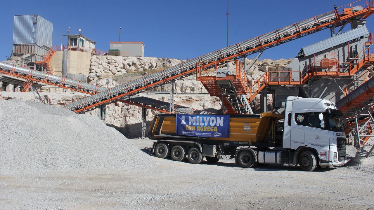 Kocasinan Belediyesi, Agrega Üretim Tesisi ile 2 yılda 80 milyon lira tasarruf sağladı