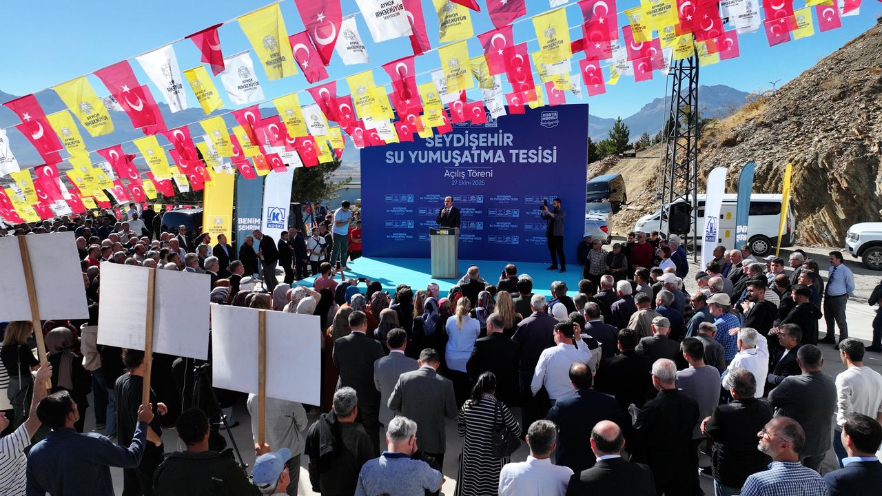 Seydişehir'de Çaltepesi Su Yumuşatma Tesisi'nin açılışı yapıldı