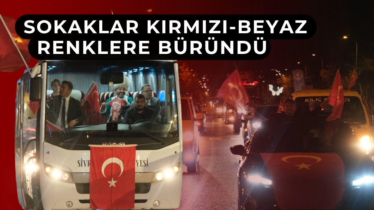 Sivrihisar’da Cumhuriyet Konvoyu Coşkusu