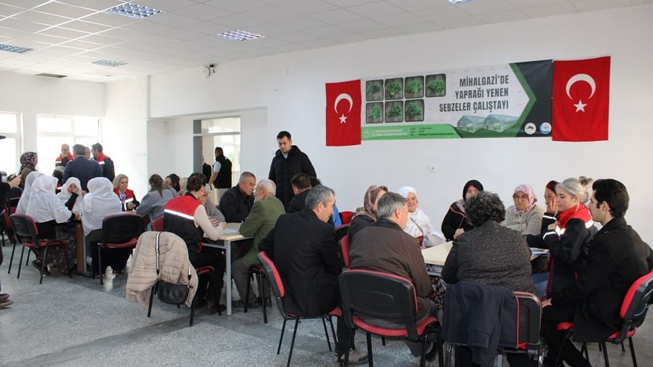 Mihalgazi'de 'Yaprağı Yenen Sebzeler Çalıştayı' yapıldı