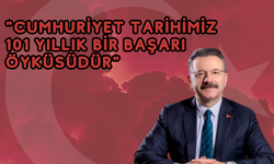 Vali Aksoy Cumhuriyet Bayramı mesajını yayımladı