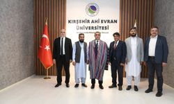 Afganistanlı yetkililerden KAEÜ Rektörü Karahocagil'e ziyaret