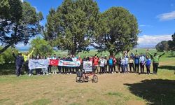 Beyşehir'de su tasarrufu farkındalığı için bisiklet binme etkinliği yapıldı