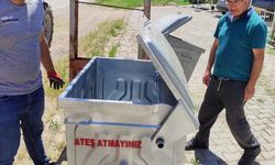Çepni'de çöp konteynerleri yenilendi