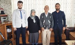 Gemerek'te hastaneye panoramik röntgen cihazı bağışlayan aile ziyaret edildi