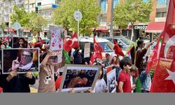 Kırşehir'de çocuklar Gazze'ye destek için yürüdü