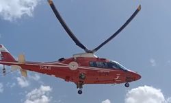 Konya'da hava ambulansı kalp krizi geçiren hasta için havalandı