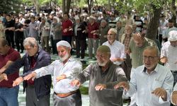 Konya'da tarihi namazgahta yağmur duası yapıldı