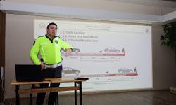 Orta'da öğrencilere trafik eğitimi verildi