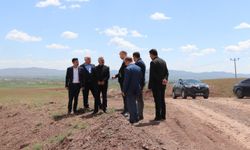 Şarkışla Kaymakamı Öztürk ve ilçe protokolü OSB'de incelemelerde bulunuldu