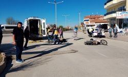 Şarkışla'da motosiklet ile minibüs çarpıştığı kazada 1 kişi yaralandı
