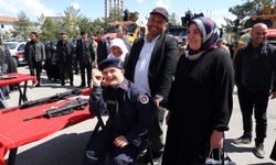 Sivas'ta engelliler bir günlük askerlik sevinci yaşadı