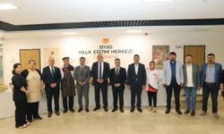 Sivas'ta Yaygın Eğitim Kursları yıl sonu sergisi açıldı