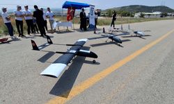 Beypazarı'nda öğrenciler hazırladıkları insansız hava araçlarıyla gösteri yaptı