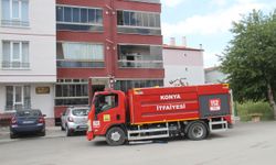 Beyşehir'de çıkan ev yangını söndürüldü