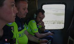 Emniyet ve jandarmadan bayram öncesi trafiğe havadan denetim