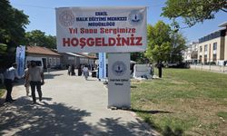 Eskil ilçesinde kursiyerler yıl sonu sergisi açtı
