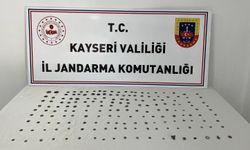 Kayseri'de 181 sikke ve tarihi obje ele geçirildi