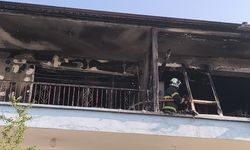 Kırıkkale'de 3 katlı apartmanda çıkan yangın hasara neden oldu
