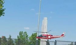 Konya'da hava ambulansı kalp krizi geçiren hasta için havalandı