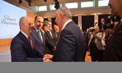 Konya'da protokol üyeleri bayramlaşma programında buluştu