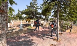 Melikgazi Belediyesi, mezarlıklar ve camiler bakım çalışması yaptı