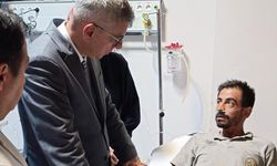 Bakan Memişoğlu, Eskişehir'deki orman yangınında yaralanan orman işçilerini ziyaret etti:
