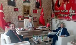 Beypazarı Kaymakamı Coşkun'dan MHP İlçe Başkanı Orhan'a ziyaret