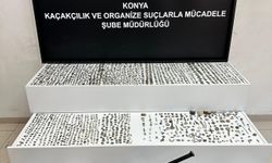 Konya'da tarihi eser operasyonunda 2 bin 108 parça eser ele geçirildi
