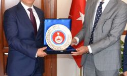 TÜRKAV Genel Başkanı Korkmaz'dan Beypazarı Kaymakamı Coşkun'a ziyaret