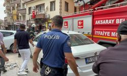 Aksaray'da iş hanında çıkan yangın söndürüldü