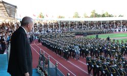 Cumhurbaşkanı Erdoğan, MSÜ Harp Okulları Diploma Alma ve Sancak Devir Teslim Töreni'nde konuştu: (1)