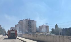 Gölbaşı'nda inşaat alanında çıkan yangın söndürüldü