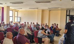 Kırşehir'de jandarma ekipleri muhtarlarla bir araya geldi