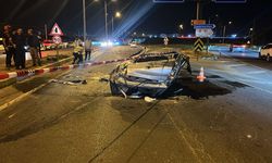 Sivas'ta otomobilin devrildiği kazada 1 kişi öldü, 1 kişi yaralandı