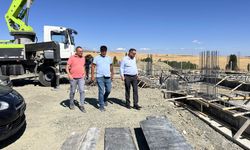 Sorgun'da yeni mezarlık alanı projesi kapsamında yapılacak caminin temeli atıldı