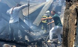 Ulaş ilçesinde kilerde çıkan yangın hasara neden oldu