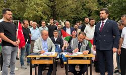 Çankırı'da, Gazze'de öldürülen çocuklar 'boş sıralar'la anıldı