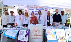 Kayseri'de sağlıklı yaşam standı açıldı