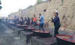 Melikgazi'de salça kaynatma günleri etkinliğinden 4 bin 300 aile faydalandı
