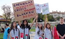 Nallıhan'da Gazze'ye destek yürüyüşü düzenlendi
