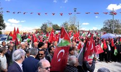 Aksaray'da Gazze'ye destek yürüyüşü düzenlendi