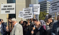 Başkentte görme engellilerden 'beyaz baston farkındalık' yürüyüşü