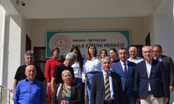 Beypazarı Kaymakamı Coşkun'dan Halk Eğitimi Merkezine ziyaret