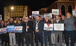 Konya, Afyonkarahisar ve Karaman'da İsrail'in Küresel Sumud Filosu'na saldırılarına tepki