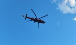 Konya'da hava ambulansı beyin kanaması geçiren hasta için havalandı