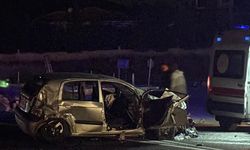 Konya'da otobüs ile otomobil çarpıştı, 2 kişi yaralandı