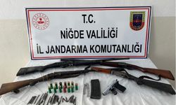 Niğde'de ruhsatsız silah operasyonunda 2 şüpheli yakalandı