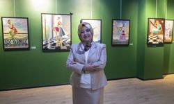 Ressam Nazende Yücel'in 'Renkler ve Kadınlar' sergisi Ankara'da açıldı