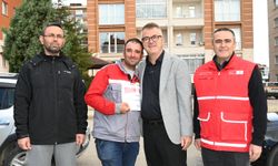 Seydişehir'de belediye çalışanından Gazze'ye destek